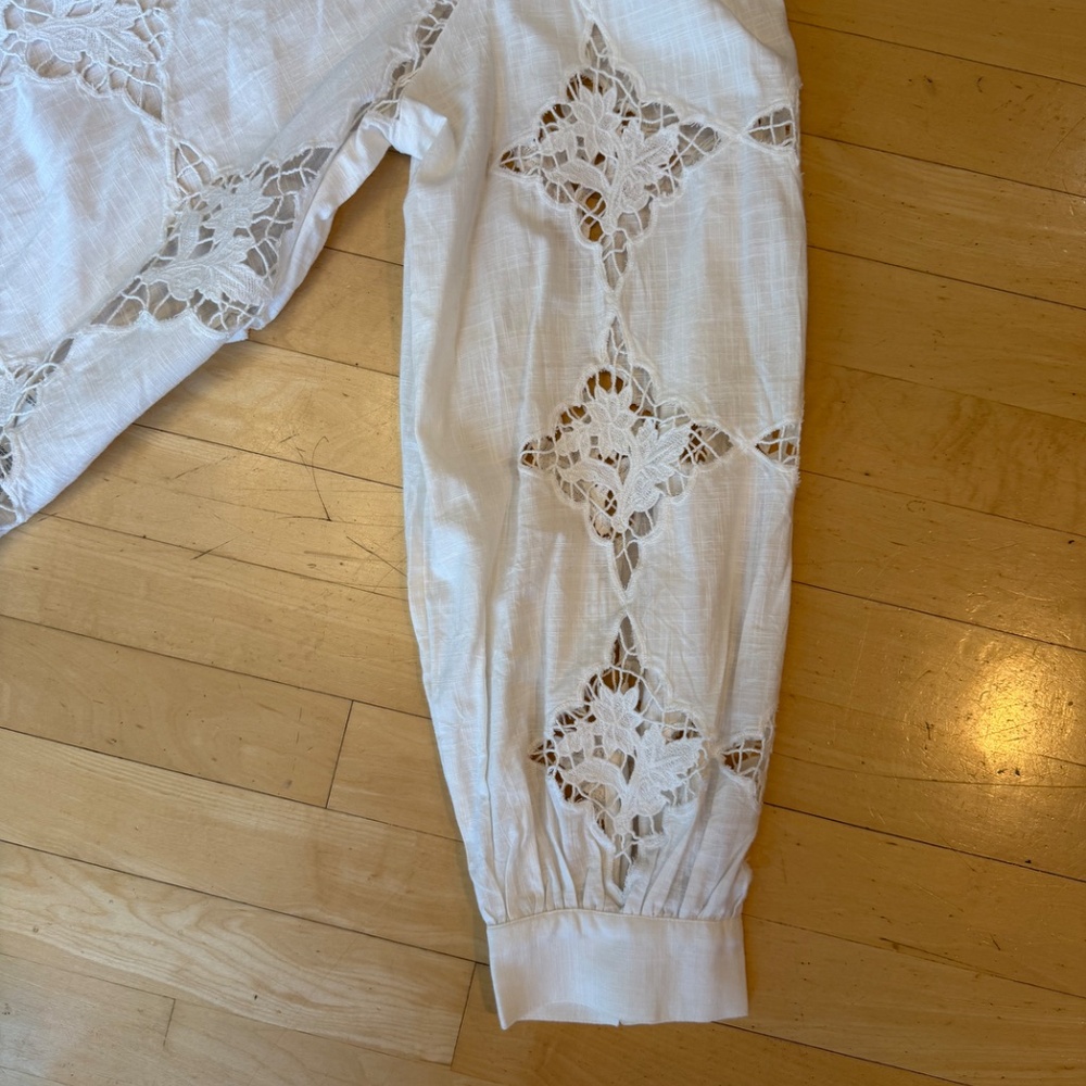 NEW Anthropologie Henley cutout blouse,XL, GP1522 - Picture 4 of 5